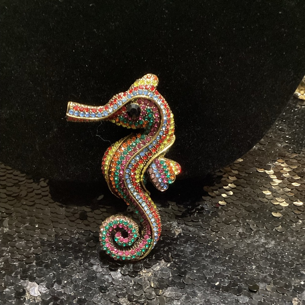 Colorful Seahorse Brooch - Picture 2 of 6